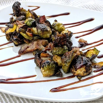 bacon brussels sprouts with balsamic glaze