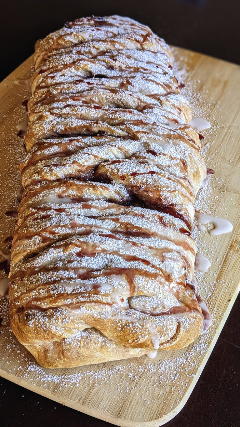 Sourdough Cherry Marzipan Braided Bread