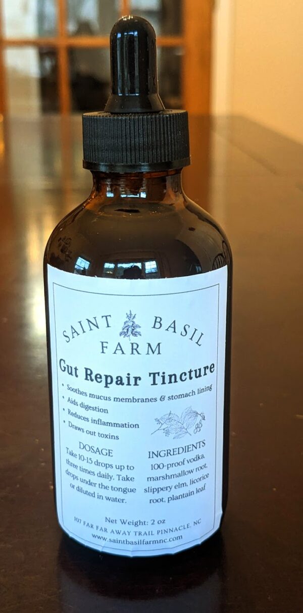 bottle of gut repair tincture