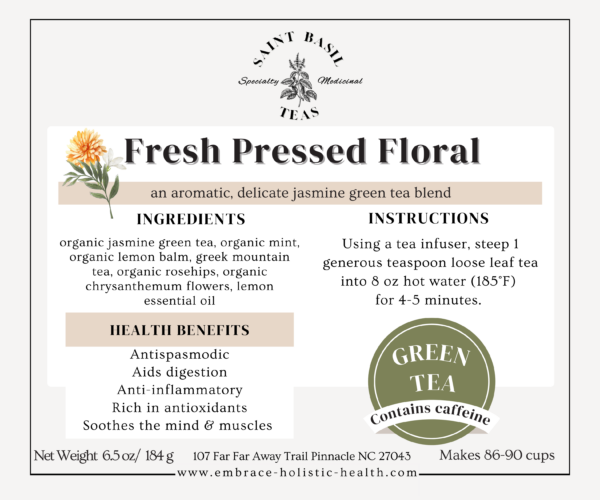 Fresh Pressed Floral Green Tea - Image 3