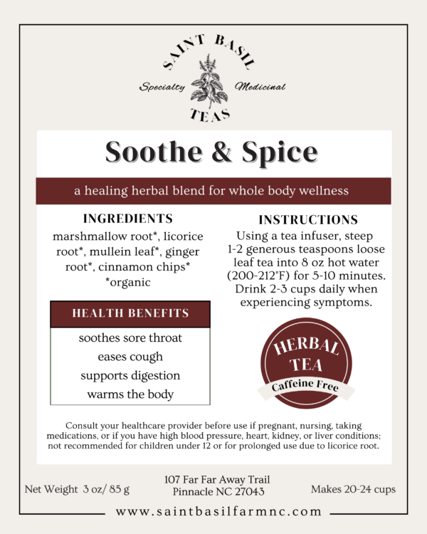 Soothe & Spice Herbal Tea | Respiratory Support - Image 4