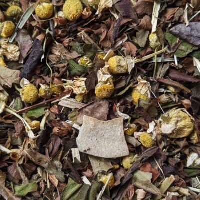 loose leaf tea of golden hour saint basil teas
