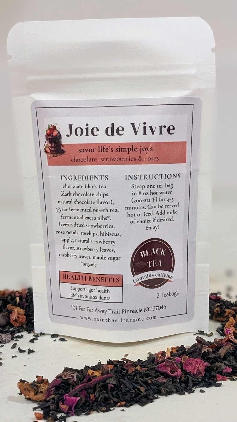 Joie de Vivre Black Tea | Chocolate, Strawberry & Roses - Image 2